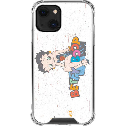 Betty Boop Splatter iPhone 14 Clear Case