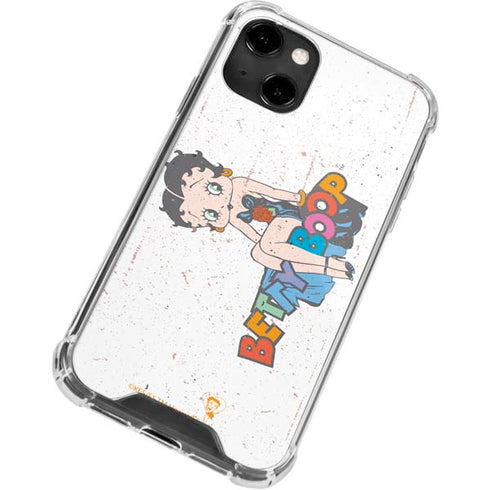 Betty Boop Splatter iPhone 14 Clear Case