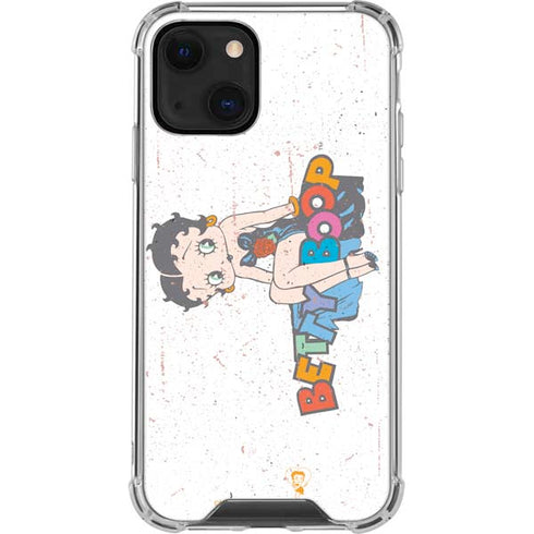 Betty Boop Splatter iPhone 14 Plus Clear Case