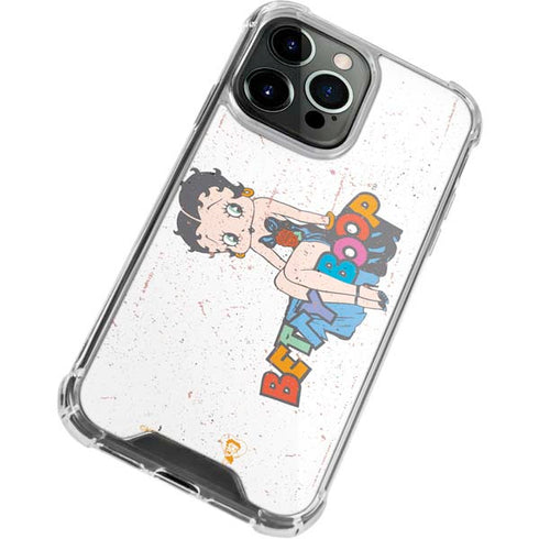 Betty Boop Splatter iPhone 15 Pro Max Clear Case