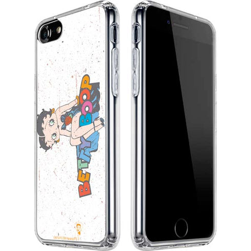 Betty Boop Splatter iPhone SE (2nd & 3rd Gen) Clear Case
