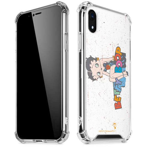 Betty Boop Splatter iPhone XR Clear Case