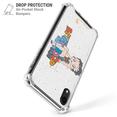 Betty Boop Splatter iPhone XR Clear Case