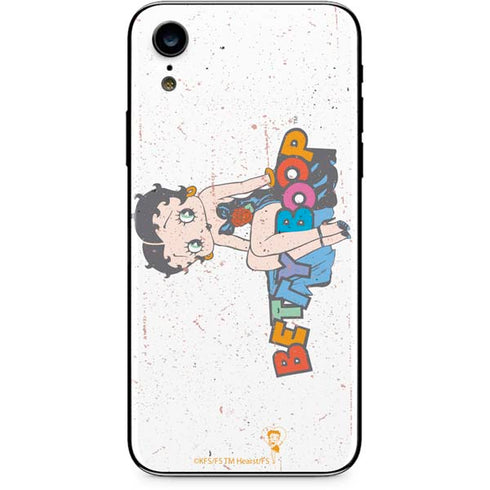 Betty Boop Splatter iPhone XR Skin