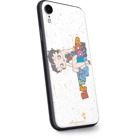 Betty Boop Splatter iPhone XR Skin