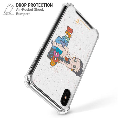 Betty Boop Splatter iPhone XS Max Clear Case