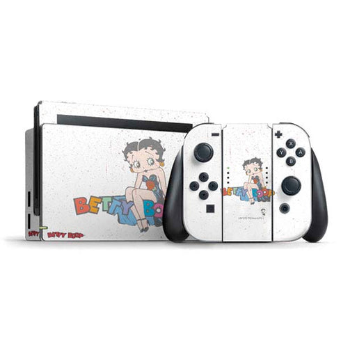 Betty Boop Splatter Nintendo Switch Bundle Skin
