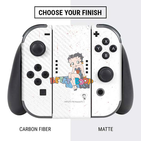 Betty Boop Splatter Nintendo Switch Bundle Skin