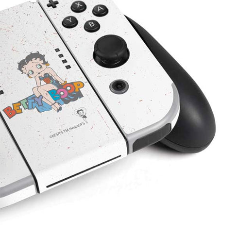 Betty Boop Splatter Nintendo Switch OLED (2021) Skin