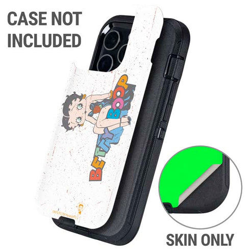 Betty Boop Splatter Otterbox Defender iPhone Skin