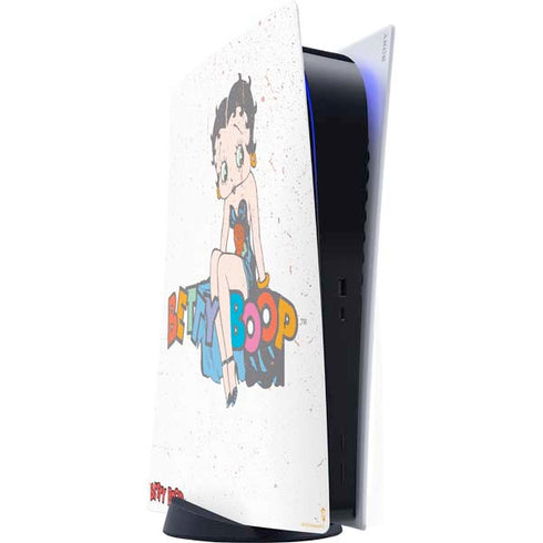 Betty Boop Splatter PS5 Digital Edition Console Skin