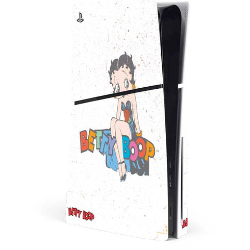 Betty Boop Splatter PS5 Slim Disk Console Skin