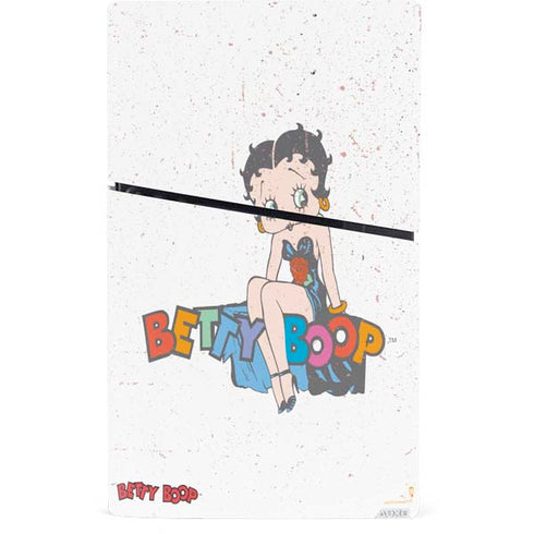 Betty Boop Splatter PS5 Slim Digital Edition Bundle Skin