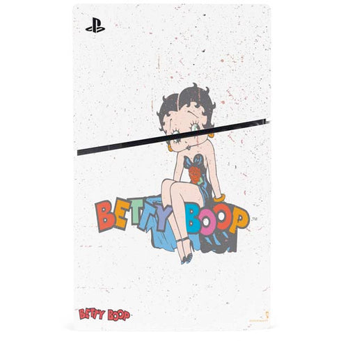 Betty Boop Splatter PS5 Slim Digital Edition Console Skin