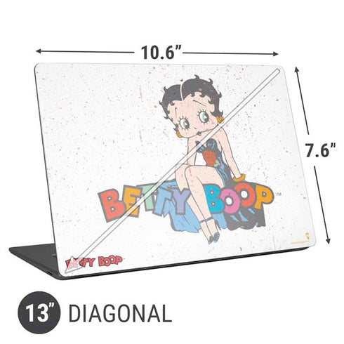 Betty Boop Splatter Universal Laptop 13in (10.6 x 7.6in) Skin