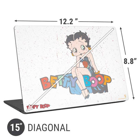 Betty Boop Splatter Universal Laptop 15in (12.2 x 8.8in) Skin