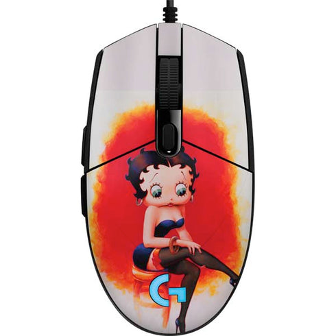 Betty Boop Stockings G203 Prodigy RGB Wired Gaming Mouse Skin