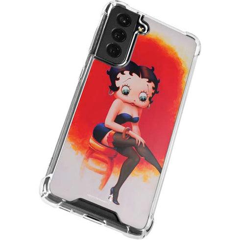 Betty Boop Stockings Galaxy S21 FE Clear Case
