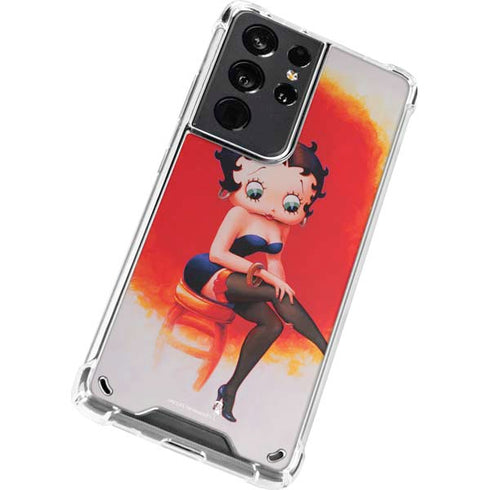 Betty Boop Stockings Galaxy S21 Ultra 5G Clear Case