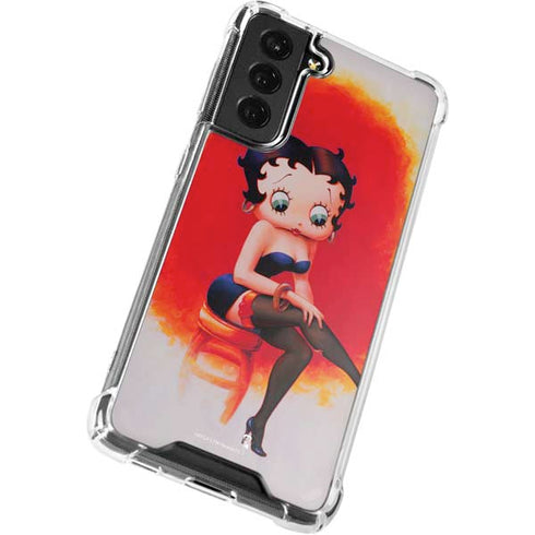 Betty Boop Stockings Galaxy S22 Plus Clear Case