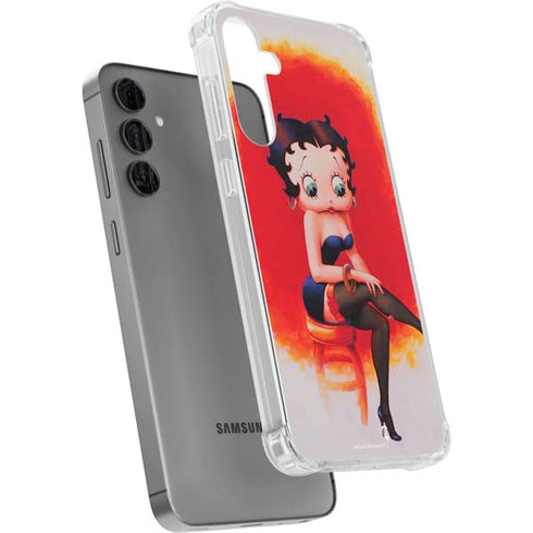 Betty Boop Stockings Galaxy S24 Plus Clear Case