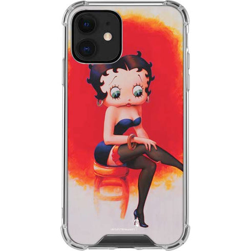 Betty Boop Stockings iPhone 12 Clear Case