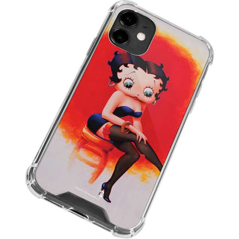 Betty Boop Stockings iPhone 12 Clear Case