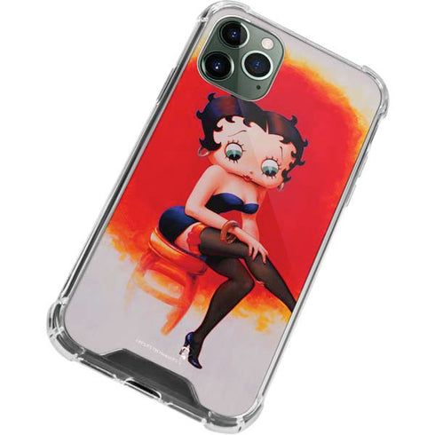 Betty Boop Stockings iPhone 12 Pro Clear Case