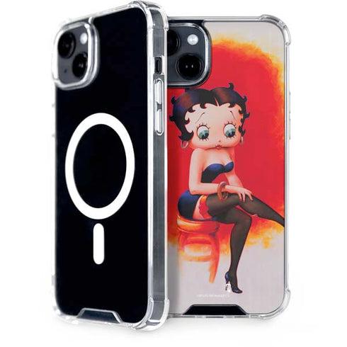 Betty Boop Stockings iPhone 15 Plus MagSafe Case