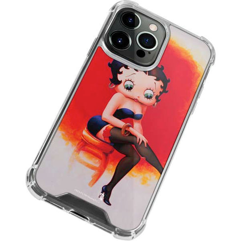 Betty Boop Stockings iPhone 15 Pro Clear Case