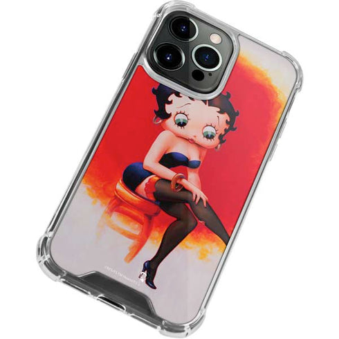 Betty Boop Stockings iPhone 15 Pro Max Clear Case