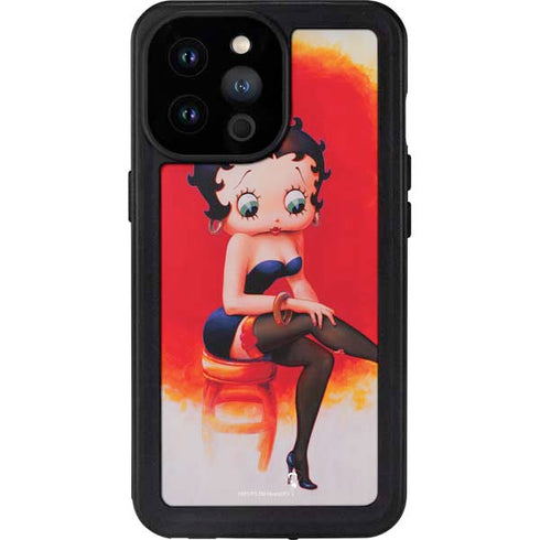 Betty Boop Stockings iPhone 14 Pro Max Waterproof Case