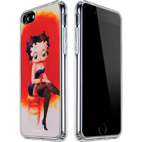 Betty Boop Stockings iPhone SE (2nd & 3rd Gen) Clear Case