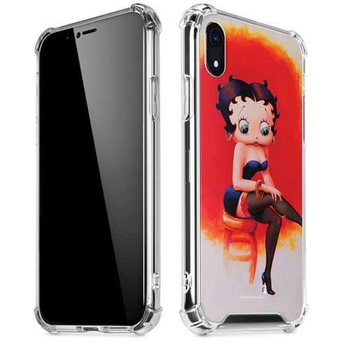 Betty Boop Stockings iPhone XR Clear Case