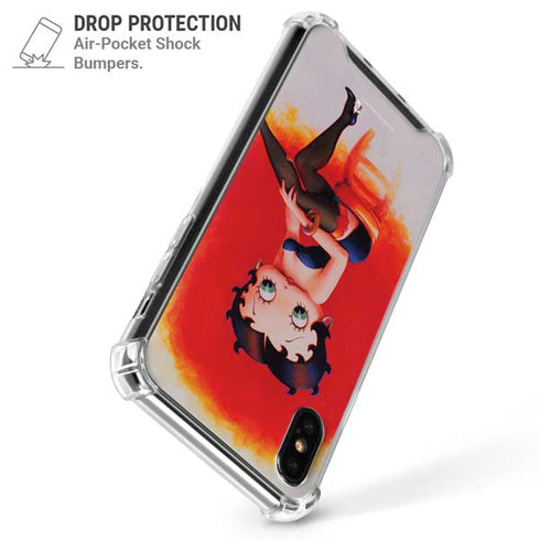 Betty Boop Stockings iPhone XS Max Clear Case