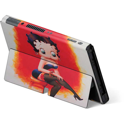 Betty Boop Stockings Nintendo Switch OLED (2021) Skin