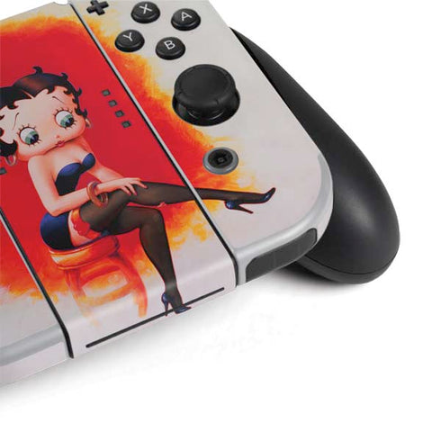 Betty Boop Stockings Nintendo Switch OLED (2021) Skin