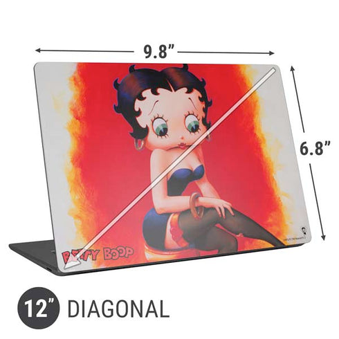 Betty Boop Stockings Universal Laptop 12in (9.8 x 6.8in) Skin