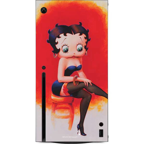 Betty Boop Stockings Xbox Series X Console Skin