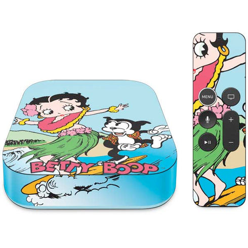 Betty Boop Surfing Apple TV Skin