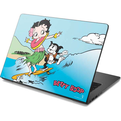 Betty Boop Surfing Dell Chromebook Skin