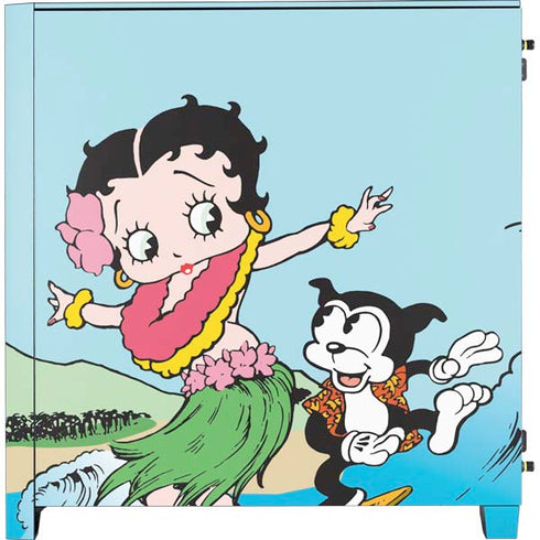 Betty Boop Surfing Corsair 4000D Tempered Glass Mid-Tower ATX Case Skin