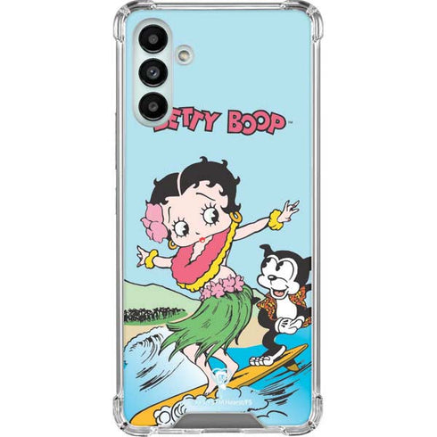 Betty Boop Surfing Galaxy A13 5G Clear Case