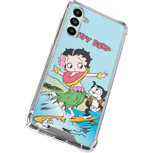 Betty Boop Surfing Galaxy A15 5G Clear Case