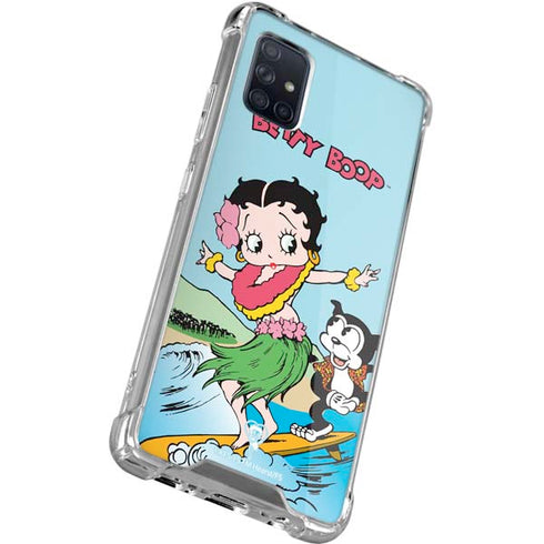Betty Boop Surfing Galaxy A51 5G Clear Case
