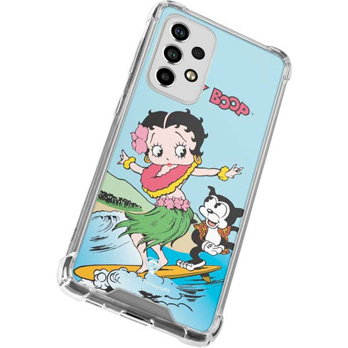 Betty Boop Surfing Galaxy A53 5G Clear Case