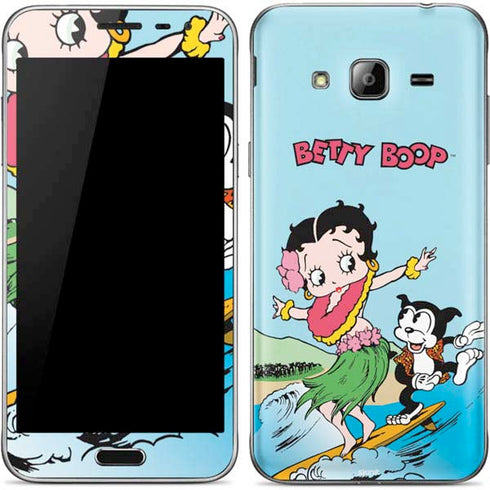 Betty Boop Surfing Galaxy J3 Skin