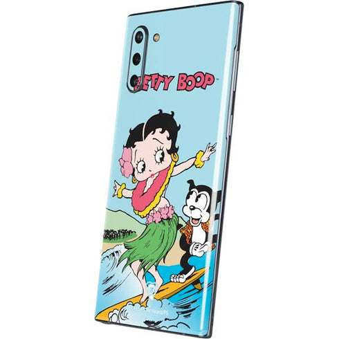 Betty Boop Surfing Galaxy Note 10 Skin