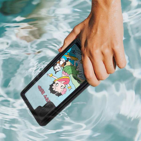 Betty Boop Surfing Galaxy Note 10 Waterproof Case