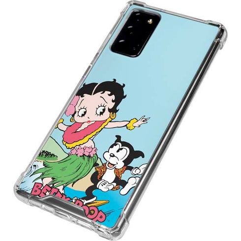 Betty Boop Surfing Galaxy Note20 5G Clear Case